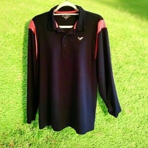 Golf America long sleeve shirt size L with eagle black & orange